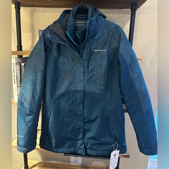 NWT Eddie Bauer Women’s 3 in 1 Down Jacket - Picture 1 of 9